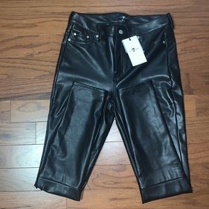 Black leather pants